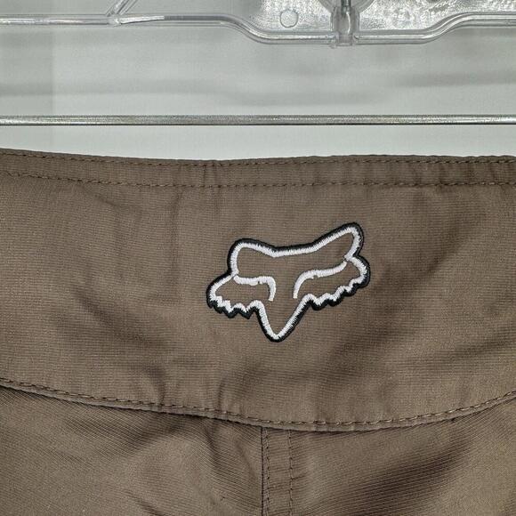 Fox racing shorts womens large L brown y2k 90s padded riding loose baggy grunge - Picture 4 of 8